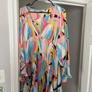 ASOS Multicolor Abstract Mini Dress